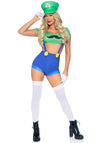Kostüm - Luigi Style grün blau | Leg Avenue