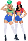 Kostüm - Luigi Style grün blau | Leg Avenue