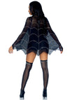Kostüm - Poncho mit Spinnennetzmuster aus Strass | Leg Avenue