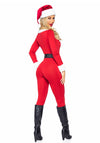 Kostüm - Weihnachtsfrau Overall rot | Leg Avenue