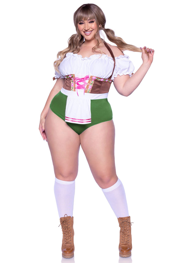 Kostüm - Bodysuit Dirndl Stil - Queen Size | Leg Avenue