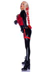 Kostüm- Super-Schurkin Rot- Schwarz| Leg Avenue