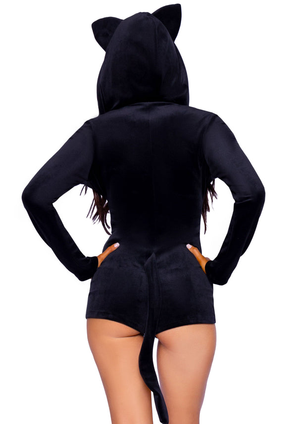 Kostüm - Schwarze Samt Katze | Leg Avenue