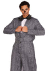 Schwarzer gestreifter Frack Overall mit eleganter Fliege von Leg Avenue
