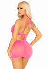 Neckholder-Kleid mit Lurex-Strasssteinen | Leg Avenue