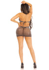 Neckholder-Kleid mit Lurex-Strasssteinen von Leg Avenue – Ansicht 8
