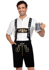 Schwarzes traditionelles Oktoberfest Kostüm für modebewusste Herren von Leg Avenue