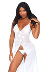 Kleid mit hohem Schlitz und String | Leg Avenue