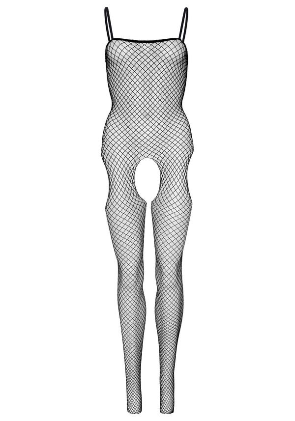 Fischnetz Body mit Hüft Cut-outs und Spaghettiträgern | Leg Avenue