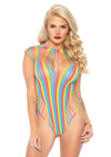 Blickdichter Regenbogen Teddy | Leg Avenue