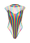 Blickdichter Regenbogen Teddy | Leg Avenue