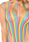 Blickdichter Regenbogen Teddy | Leg Avenue