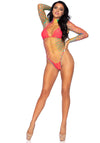 Bodysuit mit Druckknopf im Schritt und passendem Tanga | Leg Avenue