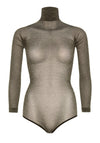 Lurex Glitzerbody mit Rollkragen mit Druckknopfschritt | Leg Avenue