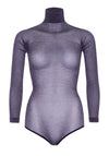 Lurex Glitzerbody mit Rollkragen mit Druckknopfschritt | Leg Avenue