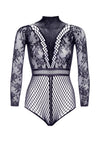 Langarm Fishnet Body mit Klick-Verschluss von Leg Avenue – Ansicht 5