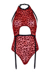 Rückenfreier Teddy mit Leopardenmuster | Leg Avenue