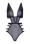 Ausgeschnittener Netz-Teddy mit String | Leg Avenue