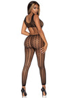 sexy Gitternetz-Bodystocking schwarz | Leg Avenue