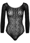 Mosaik-Body mit Schnappverschluss im Schritt | Leg Avenue