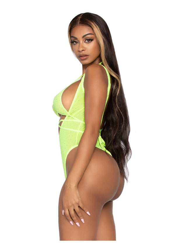 Bikinioberteil und Body - Neon Gelb von Leg Avenue – Ansicht 6