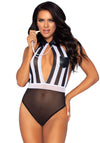 Kostüm - Sexy Schiedsrichterin schwarz-weiss | Leg Avenue