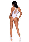 Weißer moderner Neckholder Body mit markanten Cut-Out Details von Leg Avenue – Ansicht 7