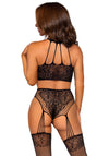 Crop Top und Strumpfhose aus feinster Spitze und Netz | Leg Avenue
