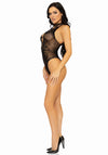 Bodysuit mit Keyhole-Ausschnitt aus Netz und Spitze | Leg Avenue
