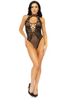 Bodysuit mit Keyhole-Ausschnitt aus Netz und Spitze | Leg Avenue