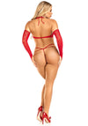 Netz-Bikini mit Armstulpen | Leg Avenue