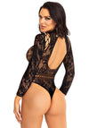 Rückenfreier Body aus Spitze und Netz | Leg Avenue