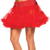 Rotes verspieltes mehrlagiges Petticoat Tutu mit süßem Rüschensaum | Leg Avenue