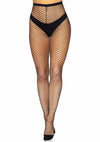 Schwarze elegante Netzstrumpfhose für stilvolle Abendmode von Leg Avenue – Ansicht 4