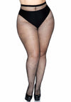 Fischnetz Strumpfhose mit hinterer Naht schwarz | Leg Avenue