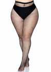 Fischnetz Strumpfhose mit hinterer Naht schwarz | Leg Avenue