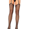 Strumpfhalter mit verspieltem Bund und Strümpfen | Leg Avenue