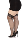 Netzstrumpfhose mit breitem Spitzenstrumpfband | Leg Avenue