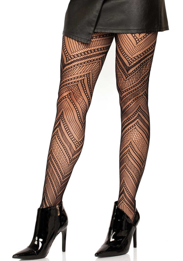 Strumpfhose mit Chevron Muster | Leg Avenue