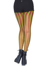 Jamaica farbene Fishnet Strumpfhose | Leg Avenue