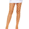 Neonorangerte auffällige Jumbo Netzstrumpfhose für unvergesslich aufregende Festival Looks | Leg Avenue