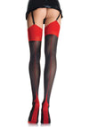Blickdichte zweifarbige Strumpfhose mit | Leg Avenue