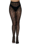 Netzstrumpfhose Leoparden Design schwarz | Leg Avenue