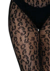 Netzstrumpfhose Leoparden Design schwarz | Leg Avenue