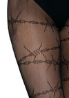 Netzstrumpfhose mit Stacheldraht-Optik | Leg Avenue