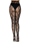 Netzstrumpfhose Schlange schwarz | Leg Avenue