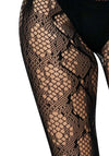 Netzstrumpfhose Schlange schwarz | Leg Avenue