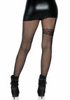 Netzstrumpfhose mit Revolver - Stickereien schwarz | Leg Avenue