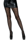 Zebra Netzstrumpfhose schwarz | Leg Avenue