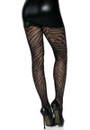 Zebra Netzstrumpfhose schwarz | Leg Avenue